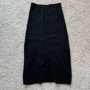 Free people skyline midi skirt black size large